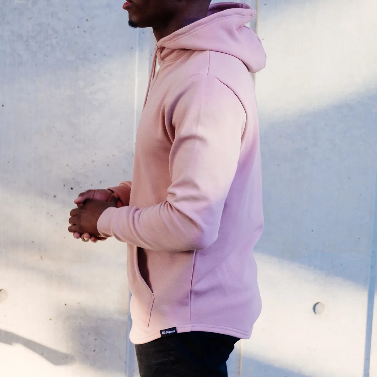 021 ESSENTIAL DROP CUT HOODIE - DUSTY ROSE