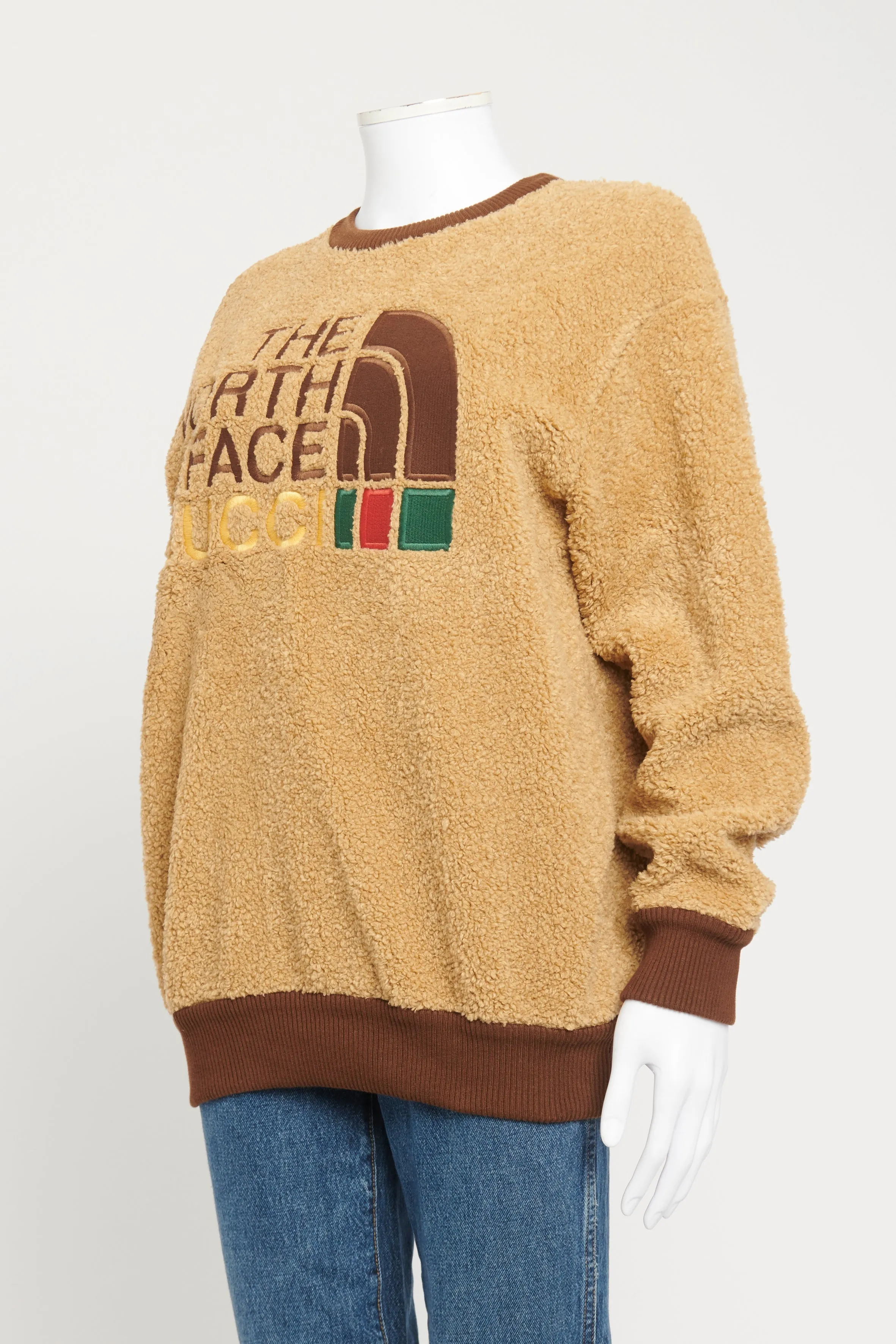2021 Beige Faux Shearling Preowned Teddy Jumper