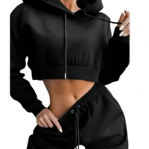 2022- White Sexy Hoodies Pants Set Tracksuit