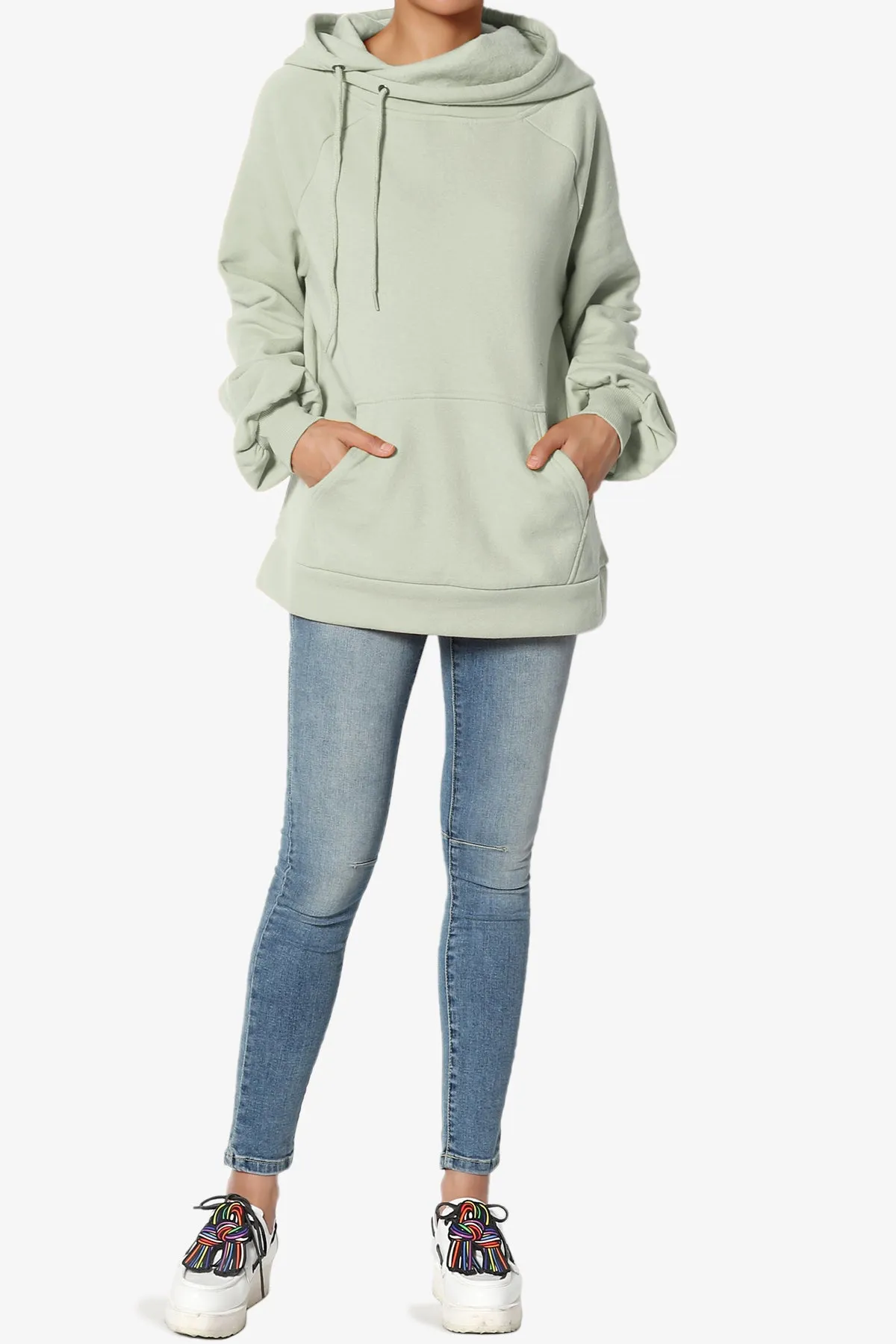 Accie Side Drawstring Hooded Sweatshirts MORE COLORS