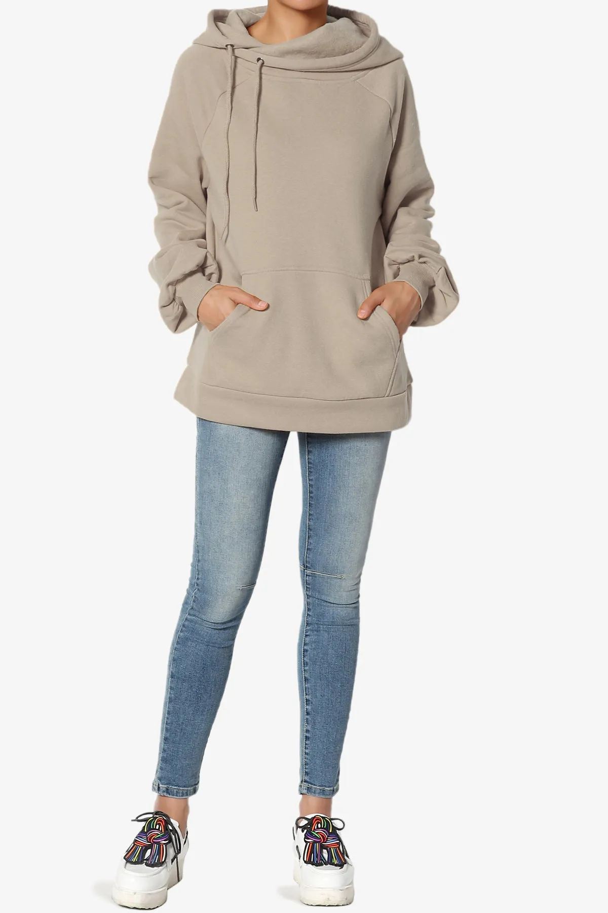 Accie Side Drawstring Hooded Sweatshirts MORE COLORS