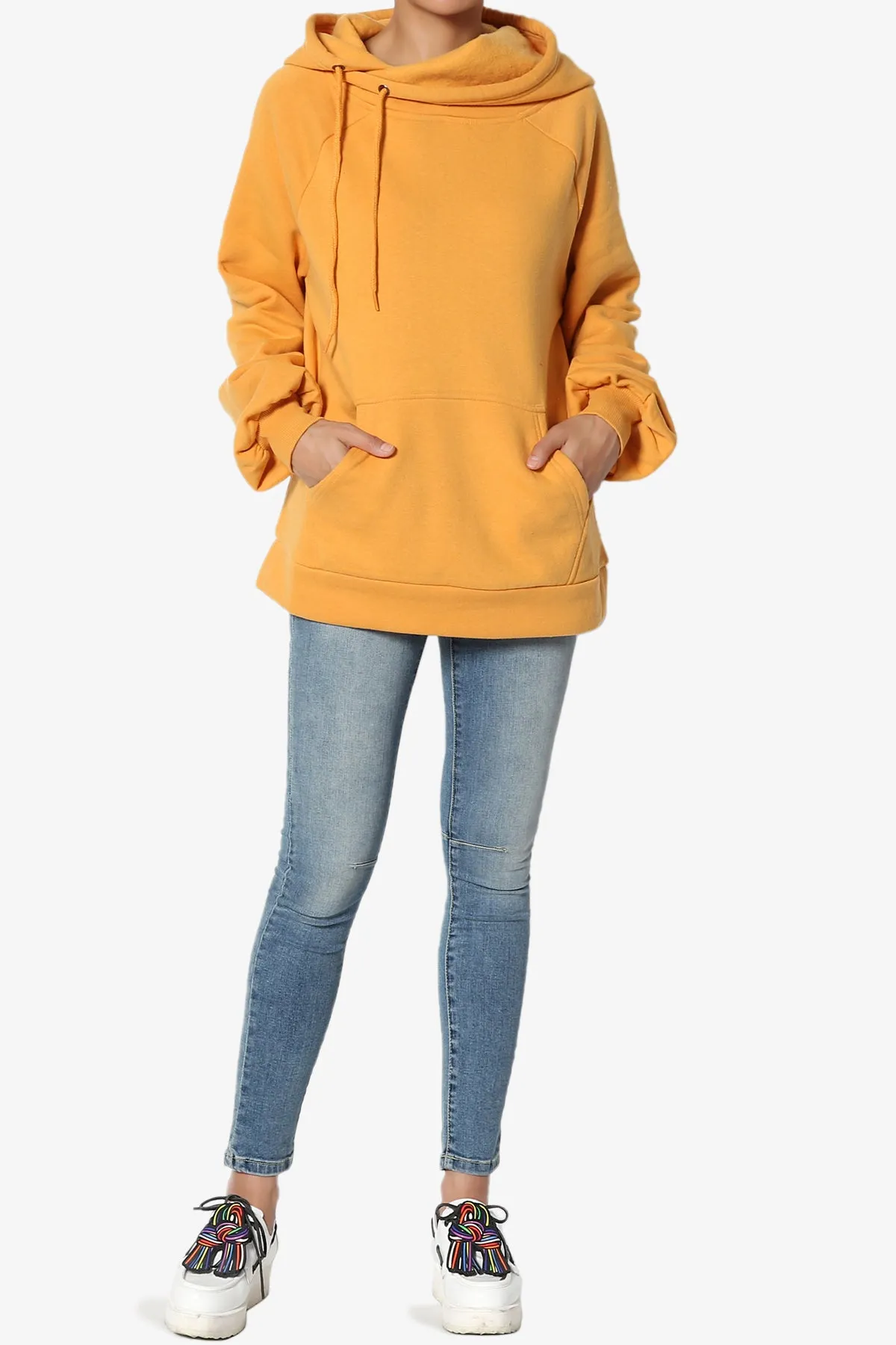 Accie Side Drawstring Hooded Sweatshirts MORE COLORS