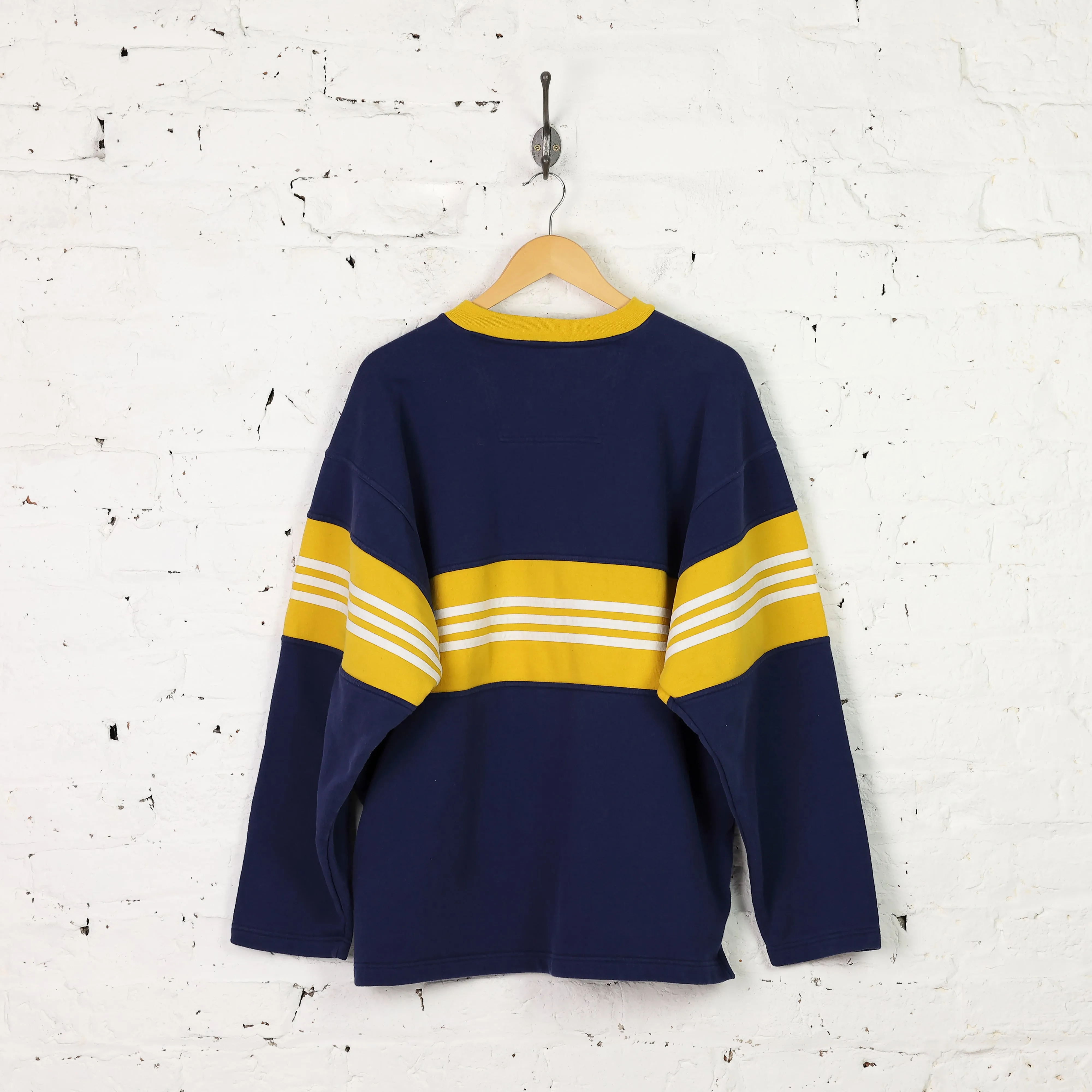 Adidas 90s Sweatshirt - Blue/Yellow - L