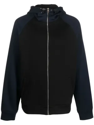 Alexander McQueen colour-block zip-up hoodie