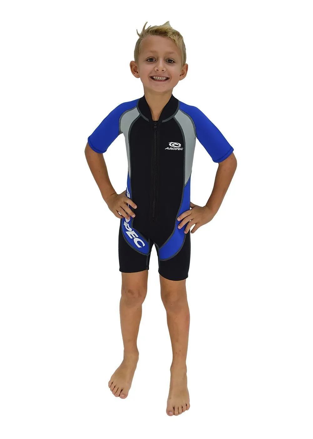 Aropec Youth 2mm Front Zip Spring Suit Wetsuit