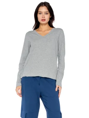 Baby Fit V-Neck L/S Slub Tee