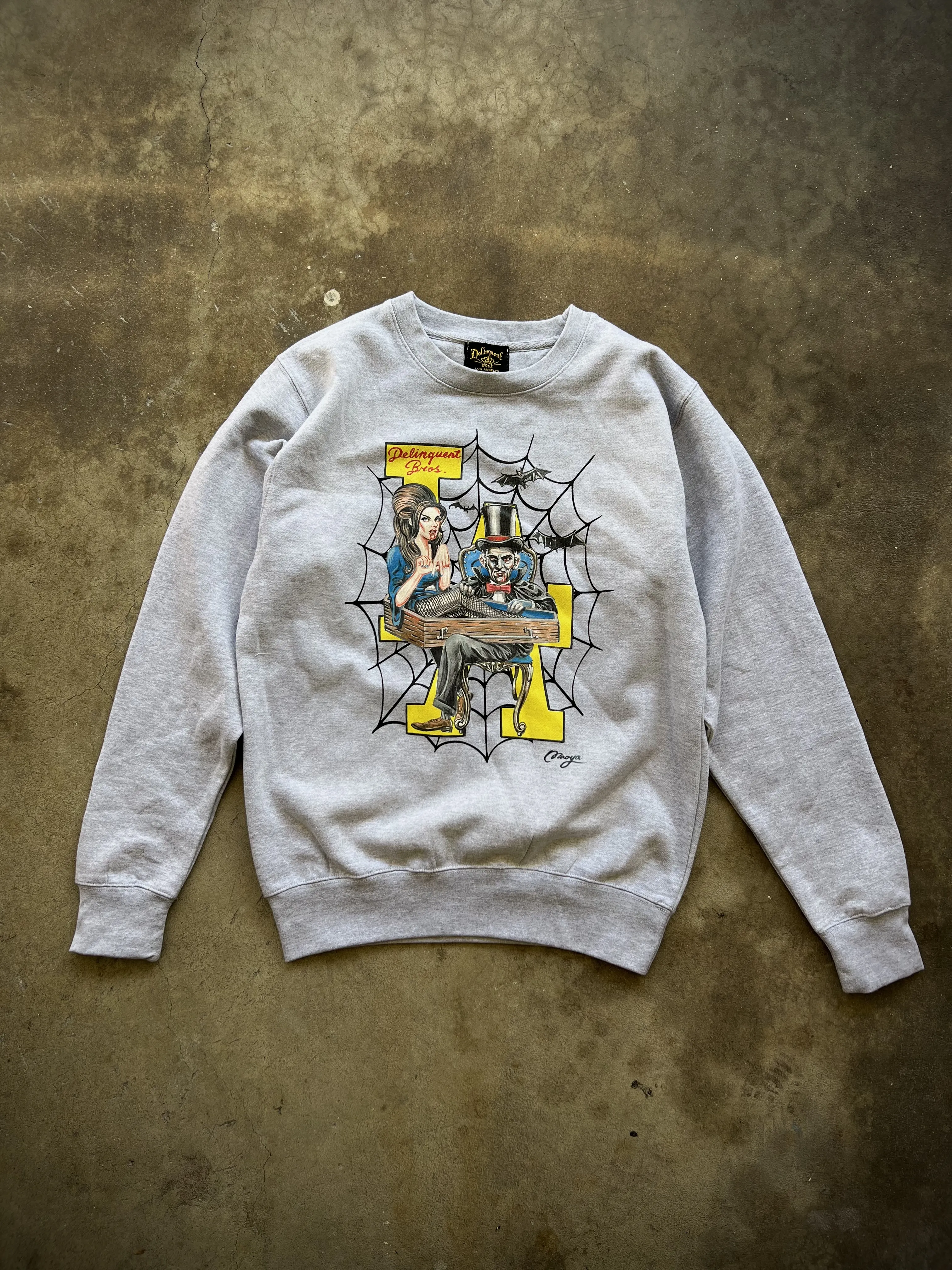 BATS Crew Neck Sweatshirt in Gray