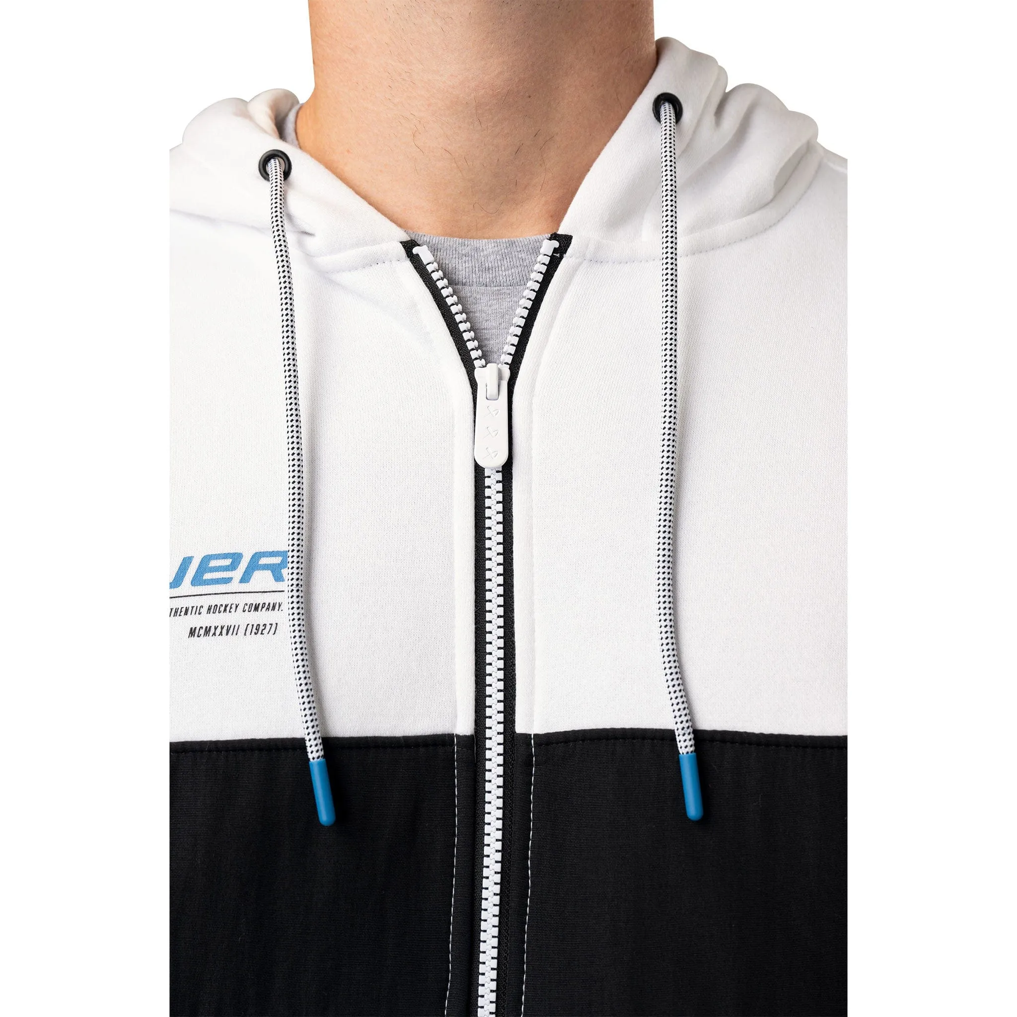 Bauer Textured FullZip Hoodie - White