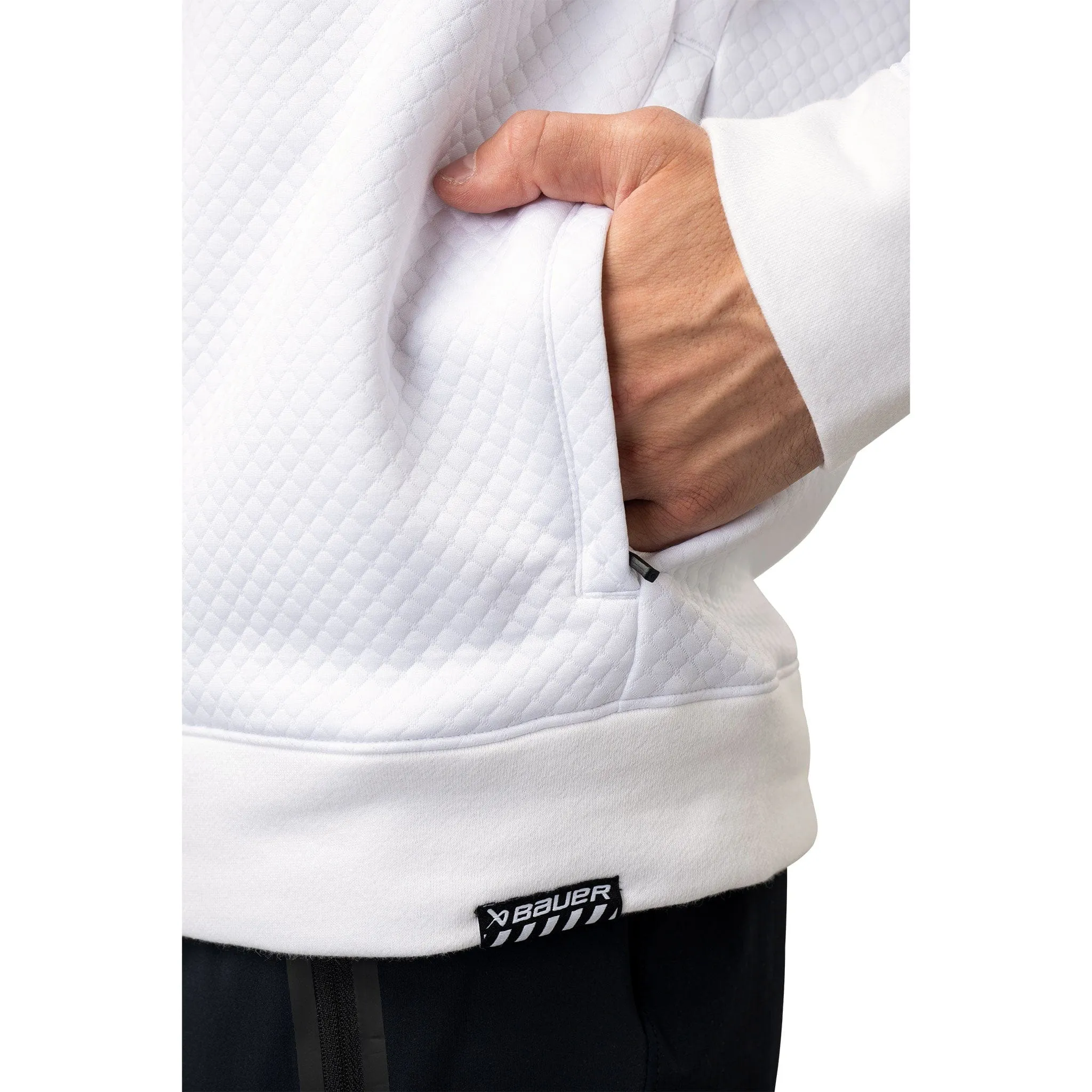 Bauer Textured FullZip Hoodie - White