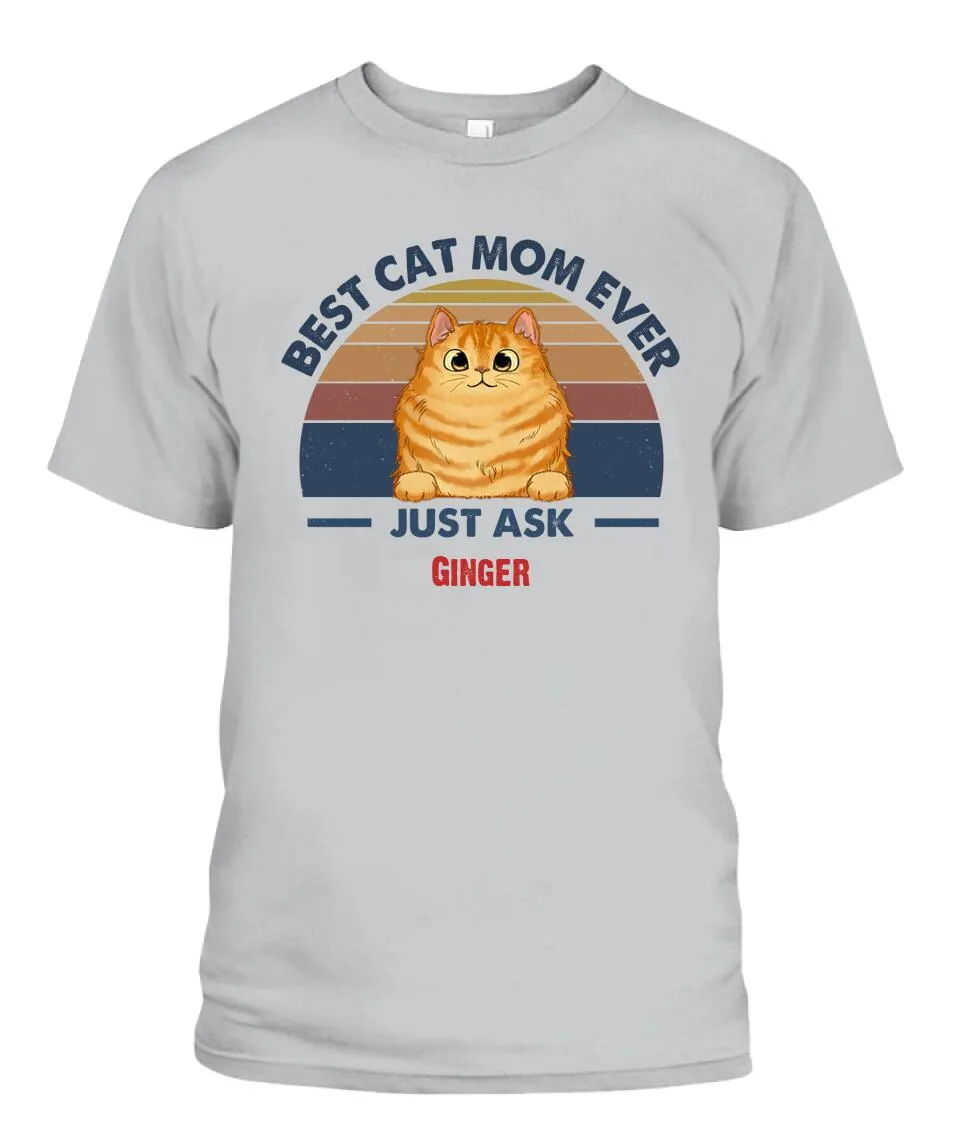 Best Cat Dad Mom Ever Personalized Shirt