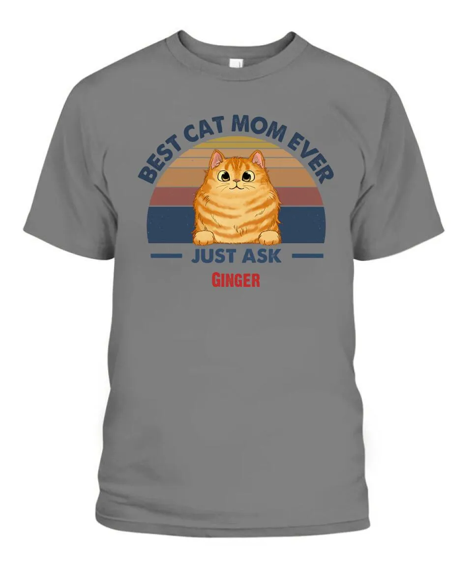 Best Cat Dad Mom Ever Personalized Shirt