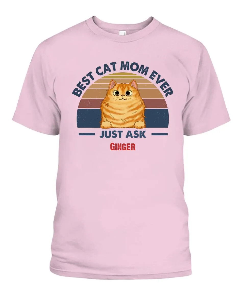 Best Cat Dad Mom Ever Personalized Shirt