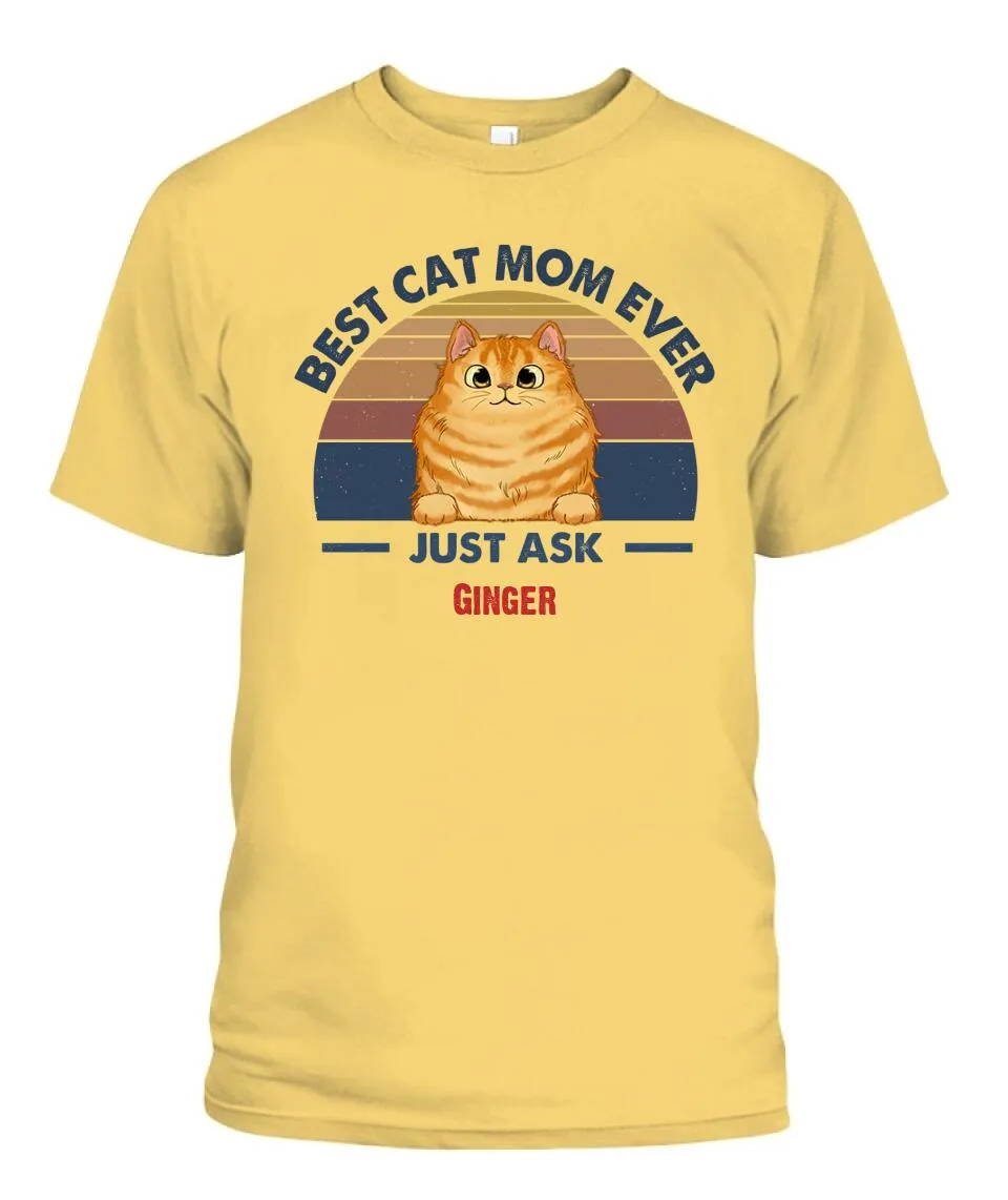Best Cat Dad Mom Ever Personalized Shirt