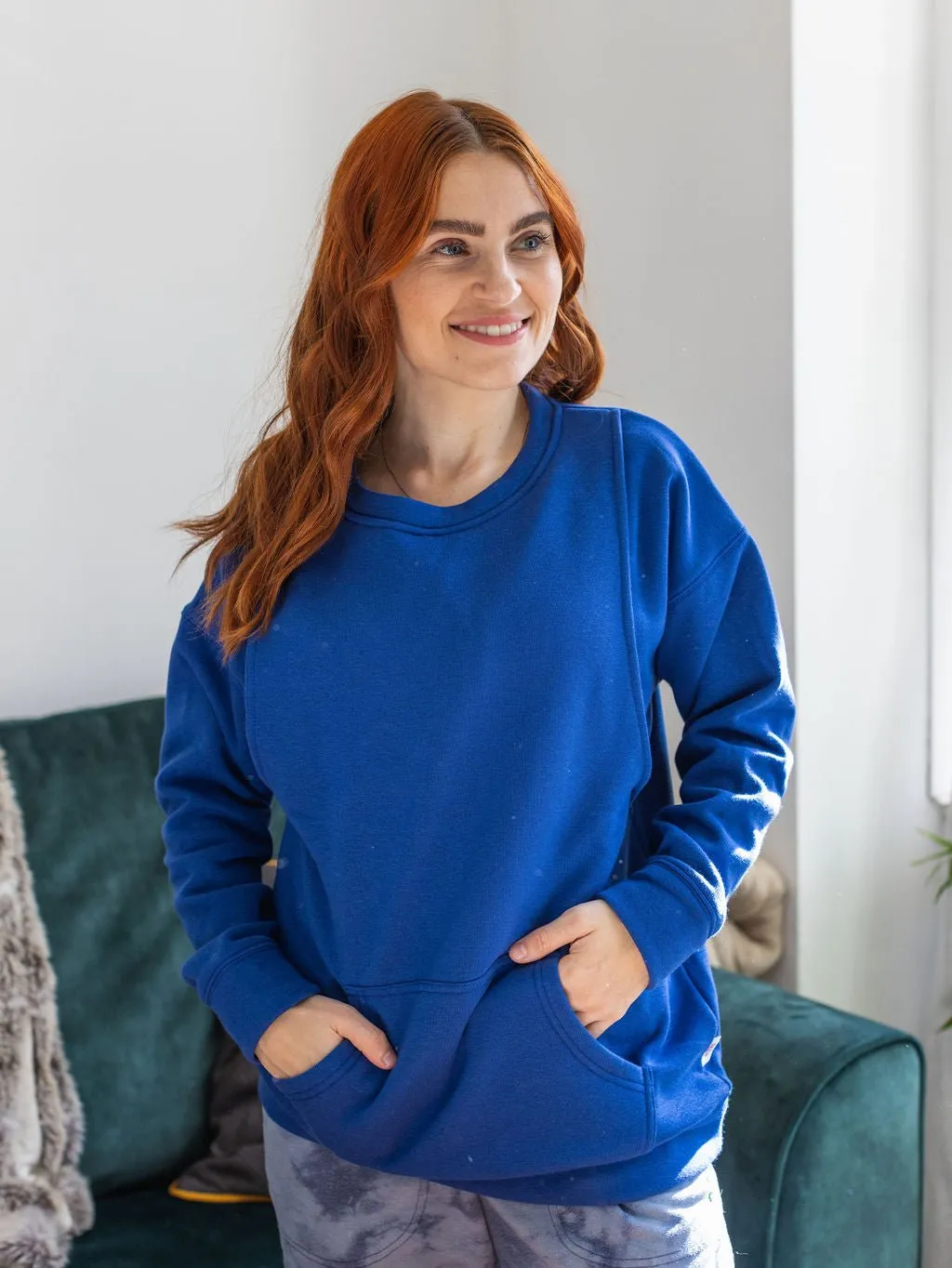 Bex Blue Breastfeeding Jumper