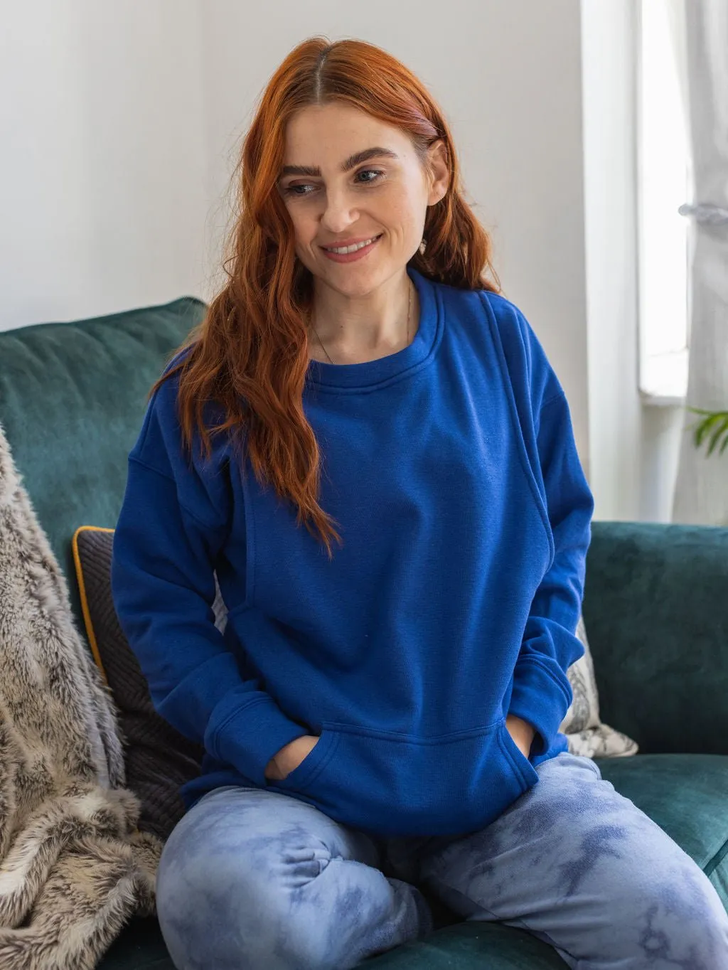 Bex Blue Breastfeeding Jumper