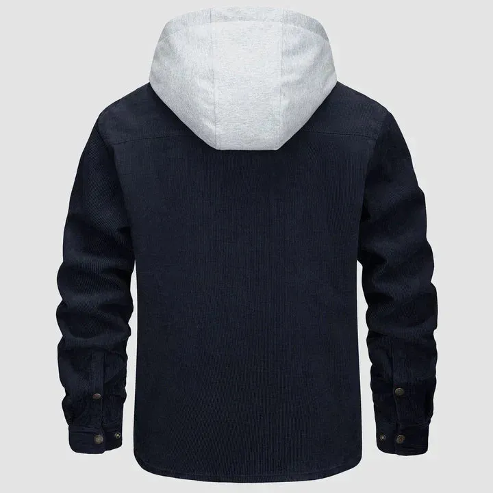 Brandon | gesteppte, gefütterte jacke mit kapuze