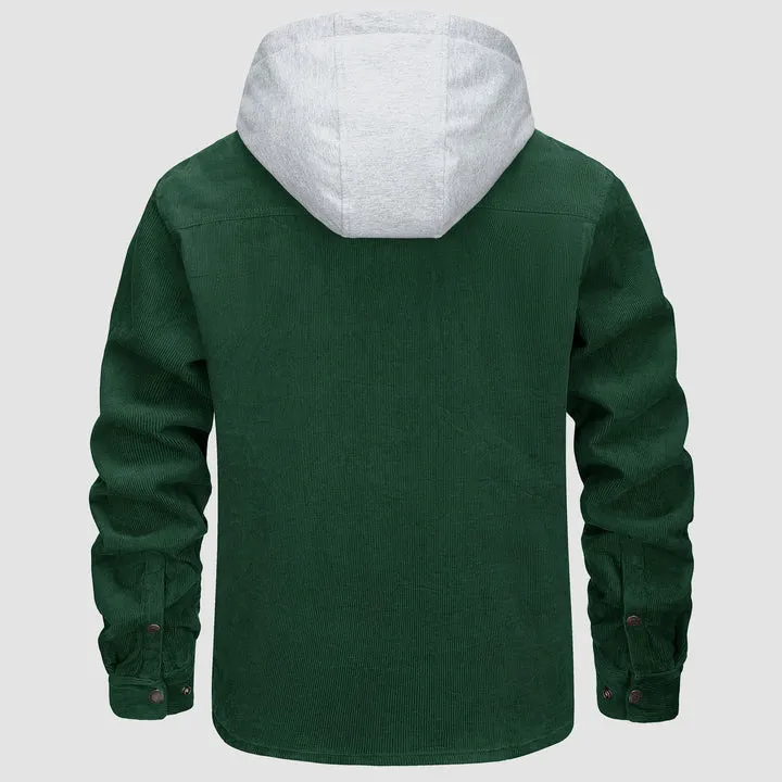 Brandon | gesteppte, gefütterte jacke mit kapuze