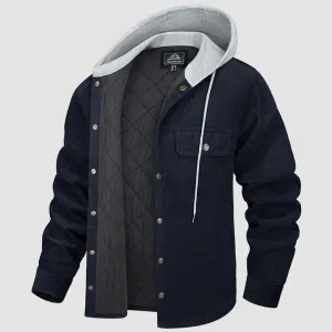 Brandon | gesteppte, gefütterte jacke mit kapuze