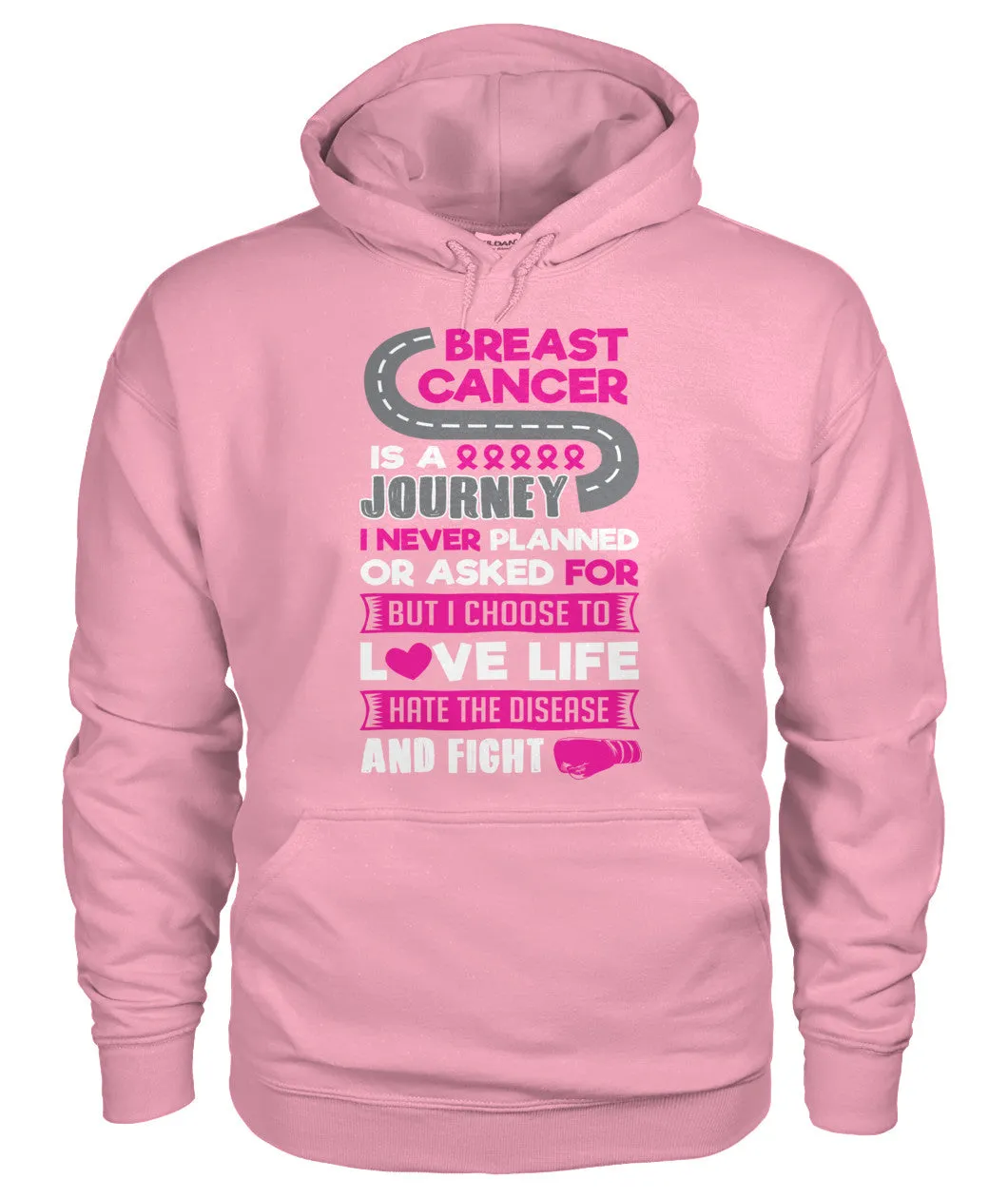 Breast Cancer is a Journey Fight Hoodies and Sweatshirts