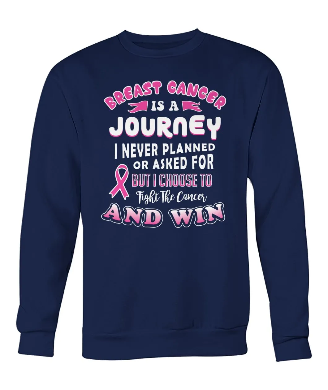 Breast Cancer is a Journey Hoodies and Sweatshirts