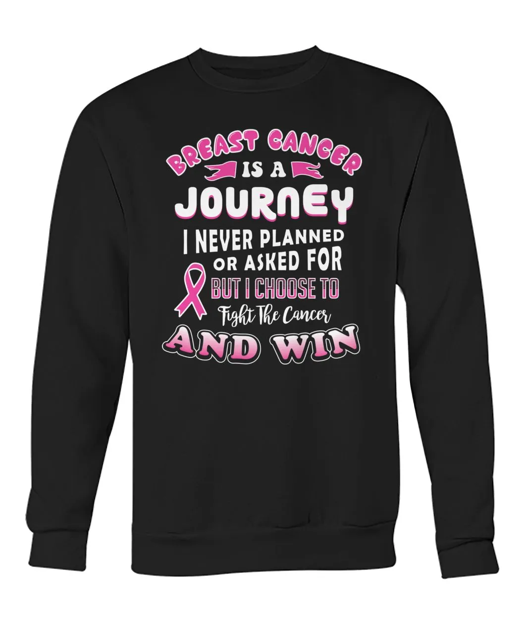 Breast Cancer is a Journey Hoodies and Sweatshirts
