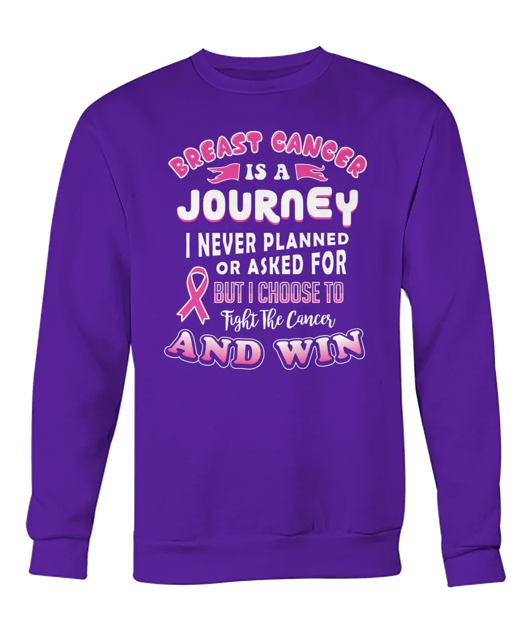 Breast Cancer is a Journey Hoodies and Sweatshirts