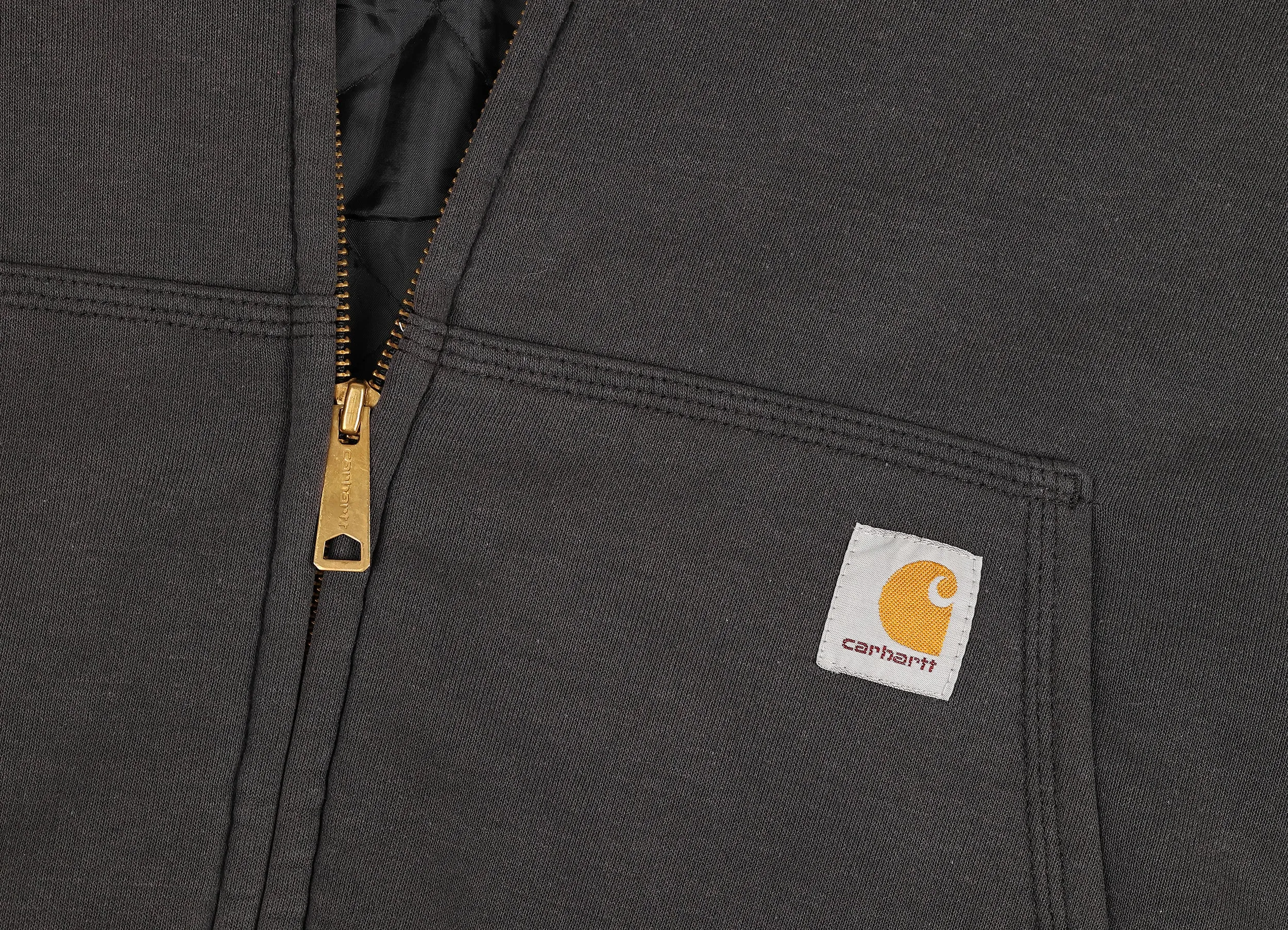 Carhartt Full Zip Lined Hoodie - Black - XL