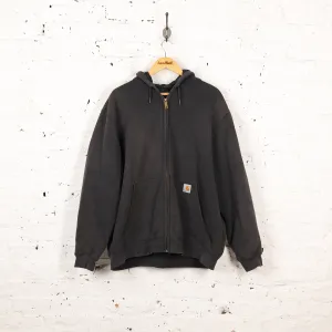 Carhartt Full Zip Lined Hoodie - Black - XL