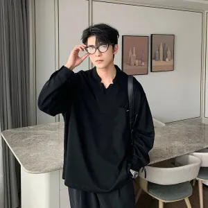 Chest Pocket V-neck Pullover