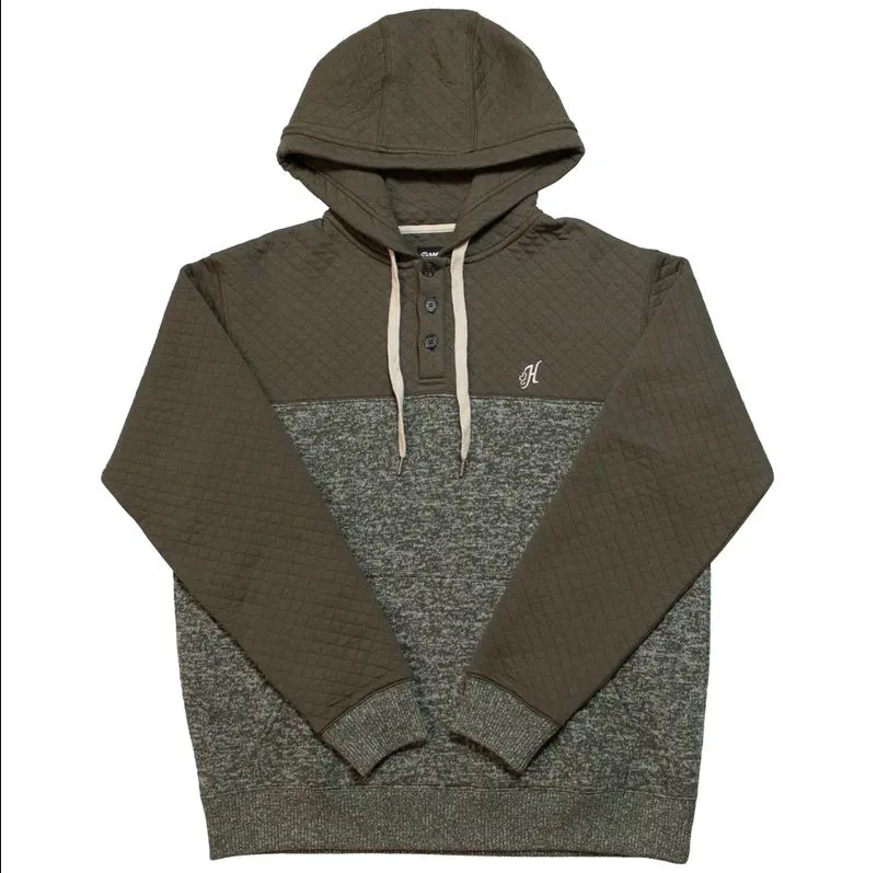 CLHH1194BR Mens "Jimmy" Hoodie w/ Quilted Chest
