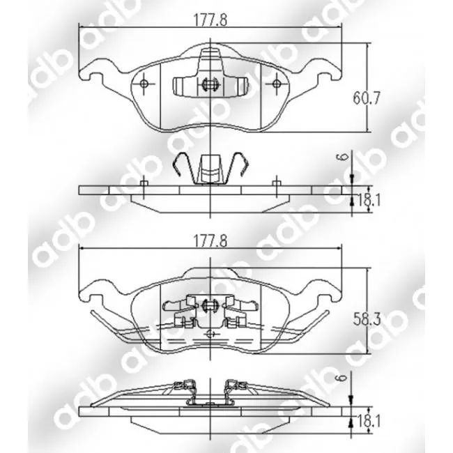 Disc Brake Pad Set - 7690