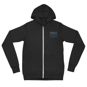 Embroidered Unisex Zip Hoodie