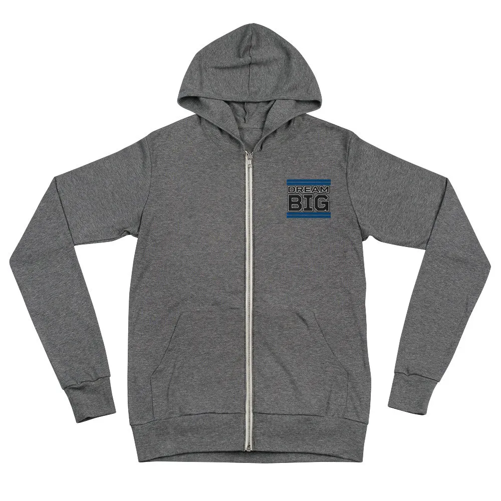 Embroidered Unisex Zip Hoodie