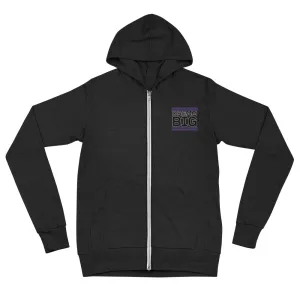 Embroidered Unisex Zip Hoodie
