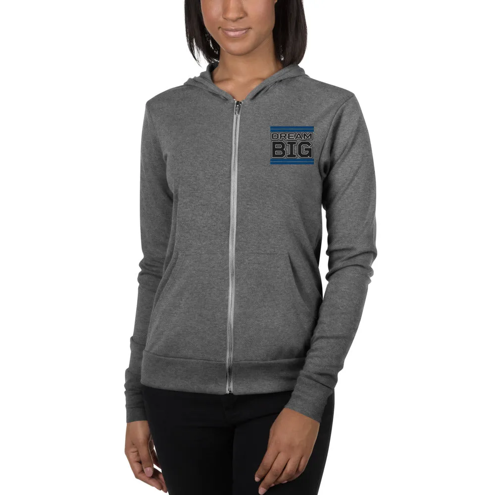 Embroidered Unisex Zip Hoodie