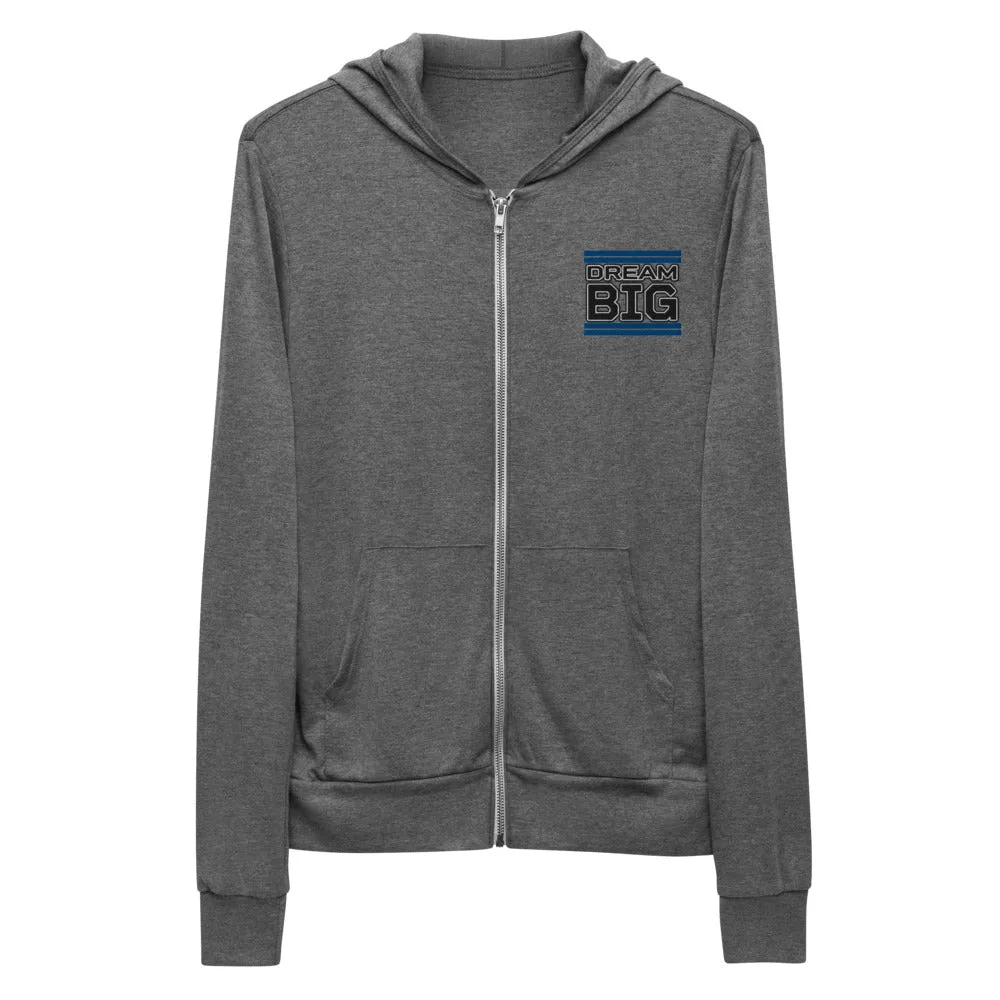 Embroidered Unisex Zip Hoodie