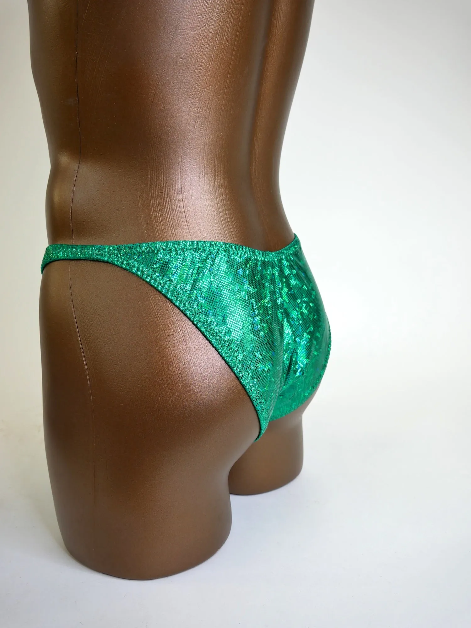 Emerald Green Shattered Glass Posing Trunks