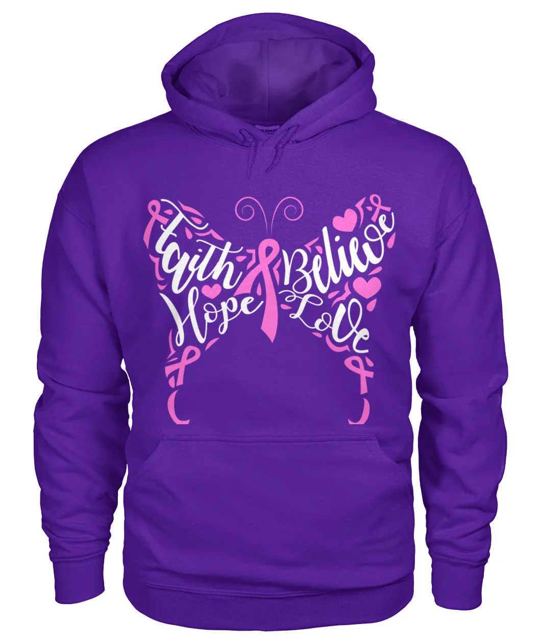 Faith Believe Hope Love Butterfly Hoodies and Sweatshirts