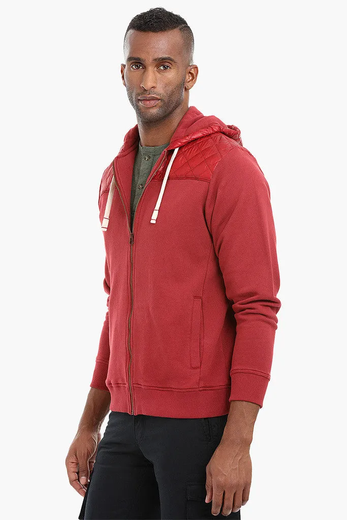 Fleece Quilted Hoodie