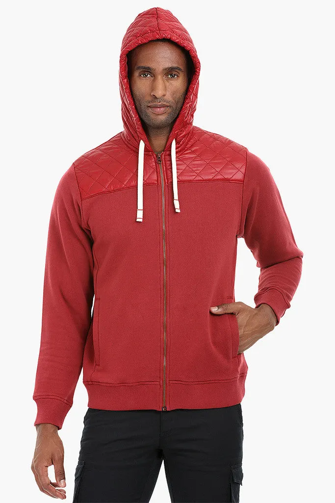 Fleece Quilted Hoodie