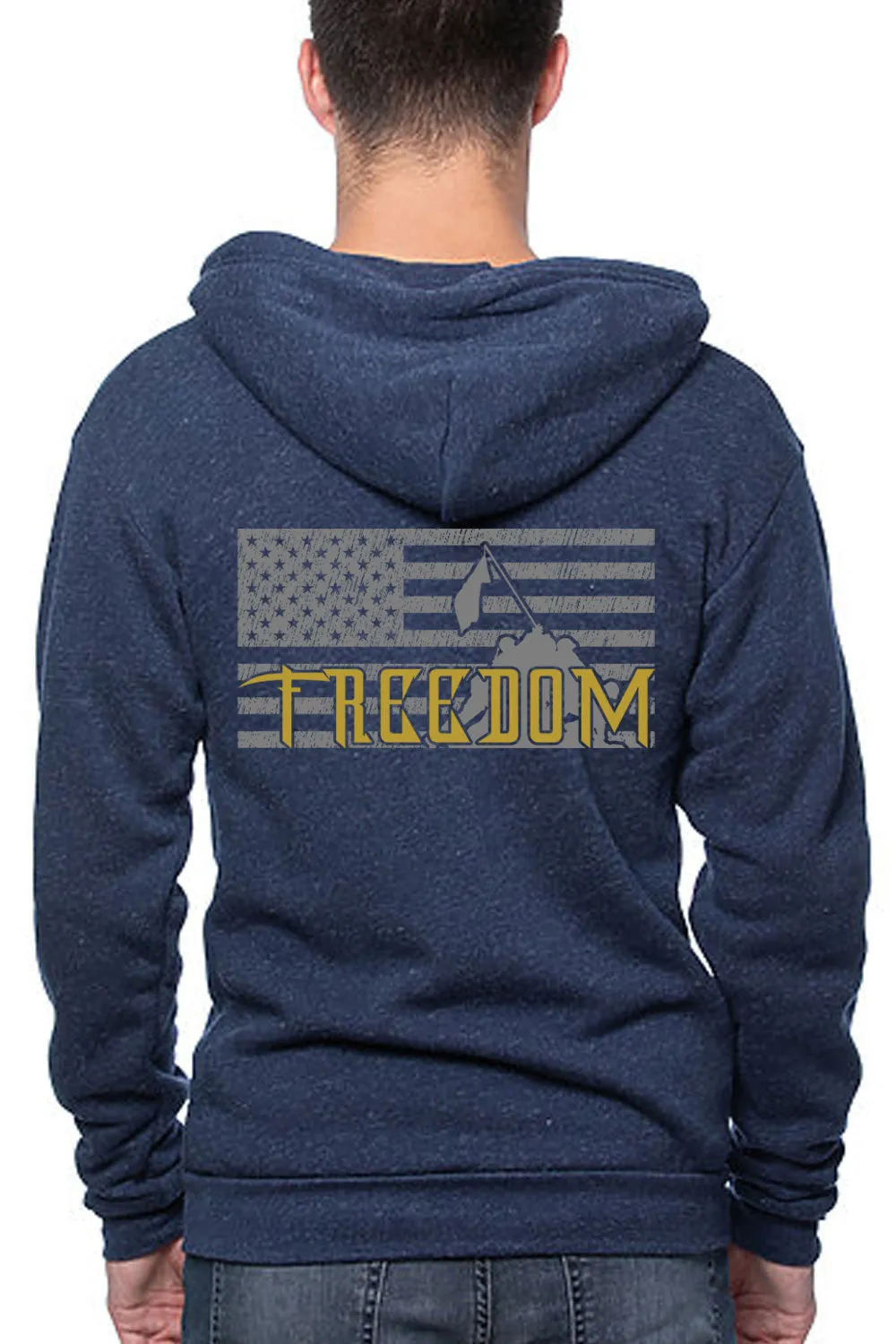 FREEDOM FLAG HOODIE - (Made in the USA)