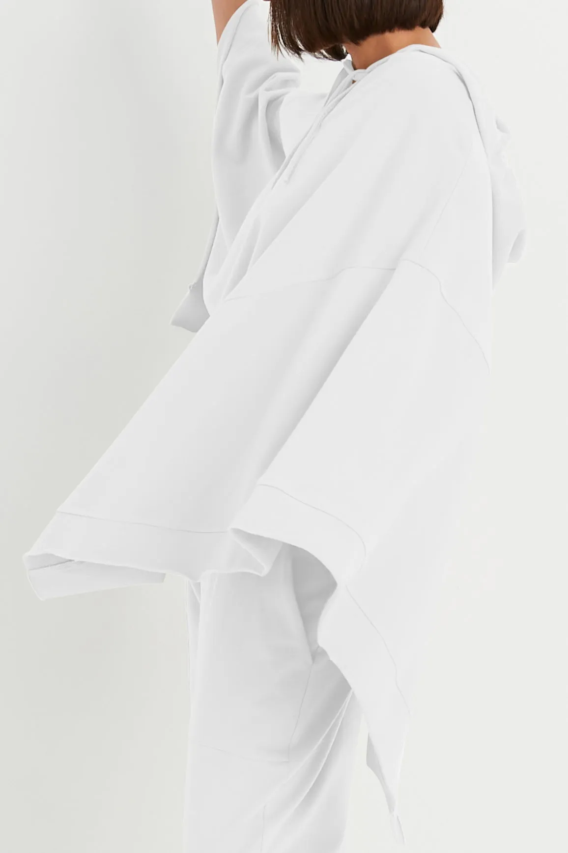 French Terry Zipped Up Poncho