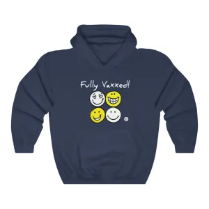 Fully Vaxxed Smilies Unisex Heavy Blend™ Hooded Sweatshirt