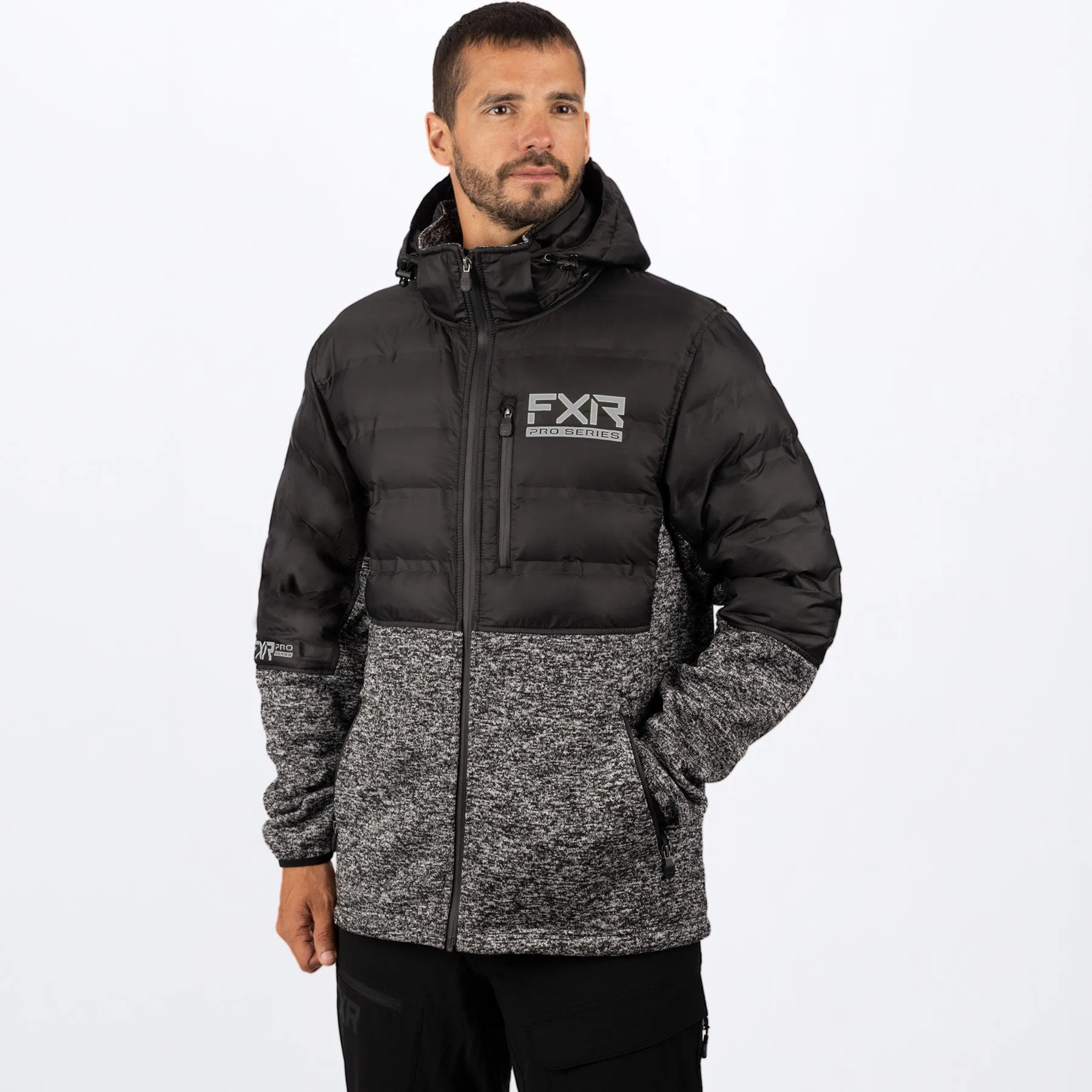 FXR Mens Excursion Lt Hybrid Quilted Hoodie