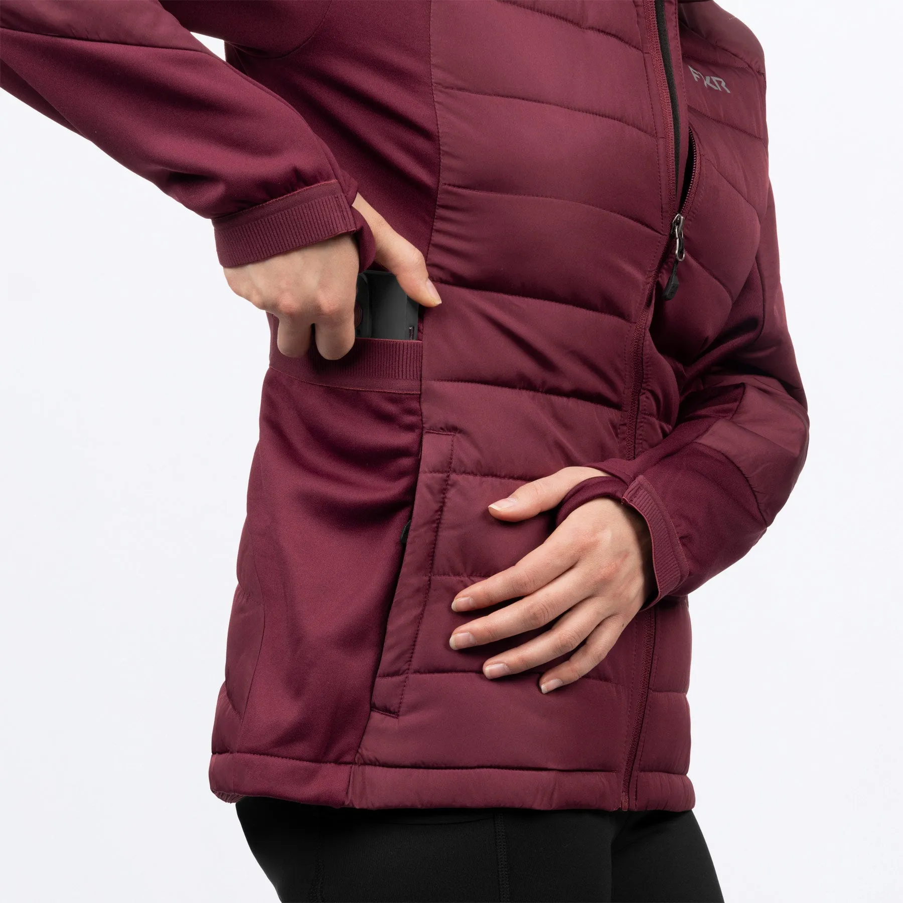 FXR Womens Phoenix Quilted Insulated Hoodie