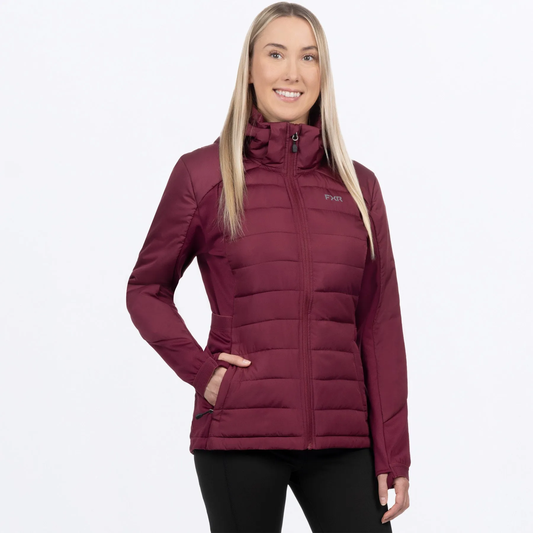 FXR Womens Phoenix Quilted Insulated Hoodie