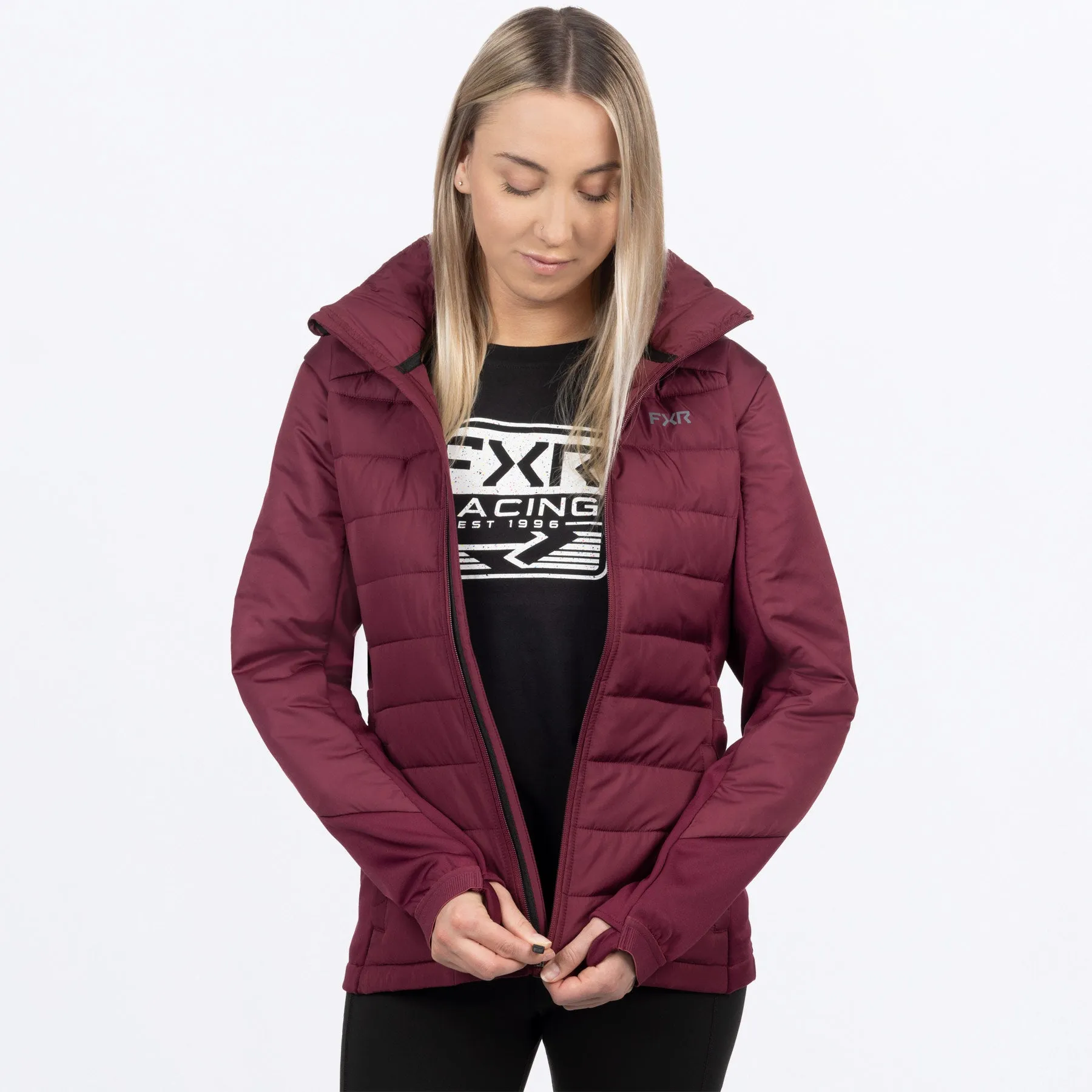 FXR Womens Phoenix Quilted Insulated Hoodie