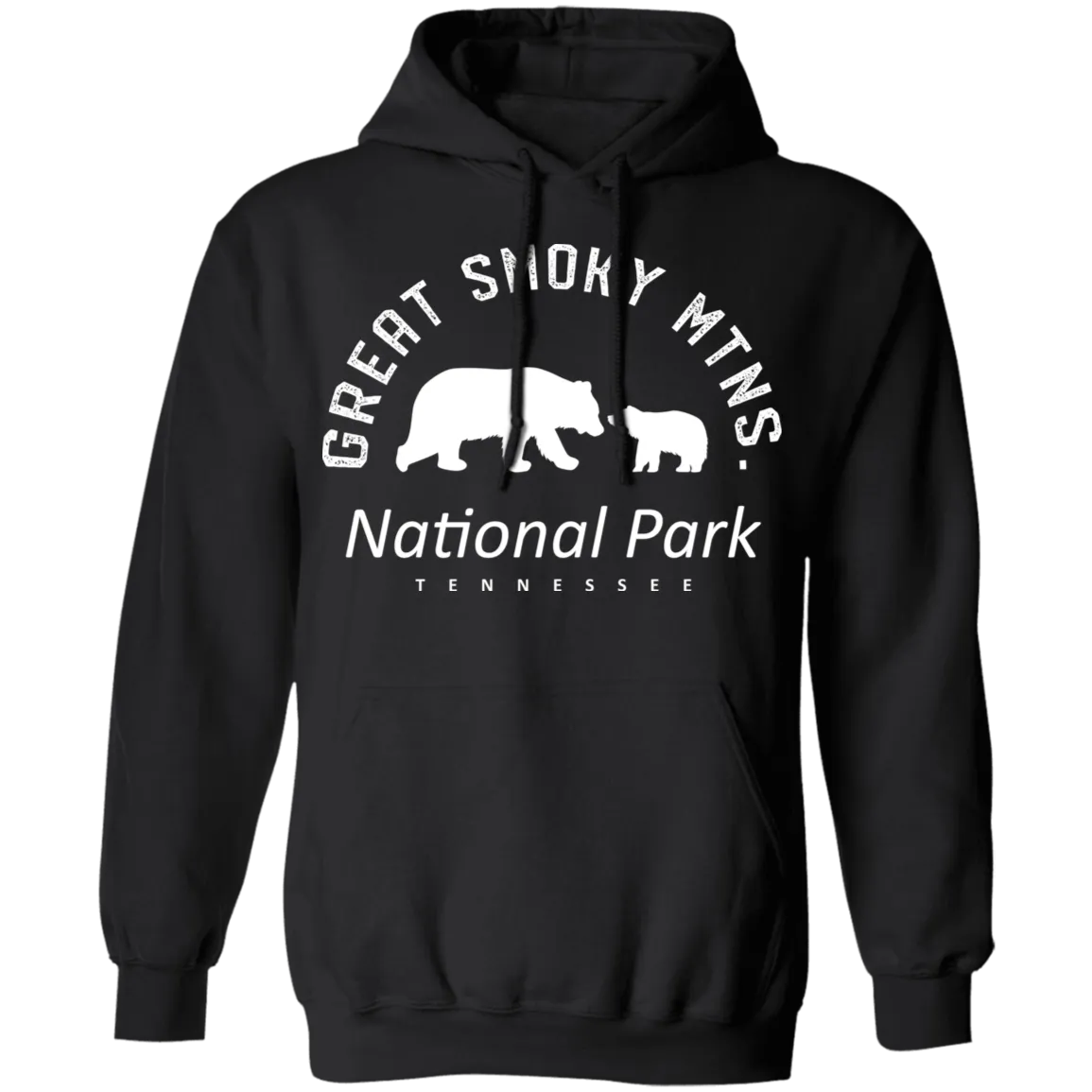 Great Smoky Mtns (White) - Pullover Hoodie