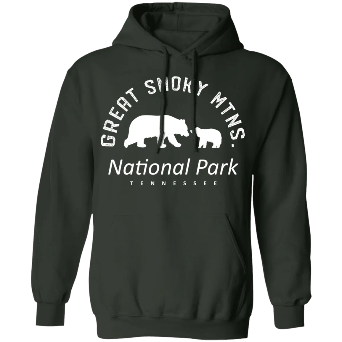 Great Smoky Mtns (White) - Pullover Hoodie