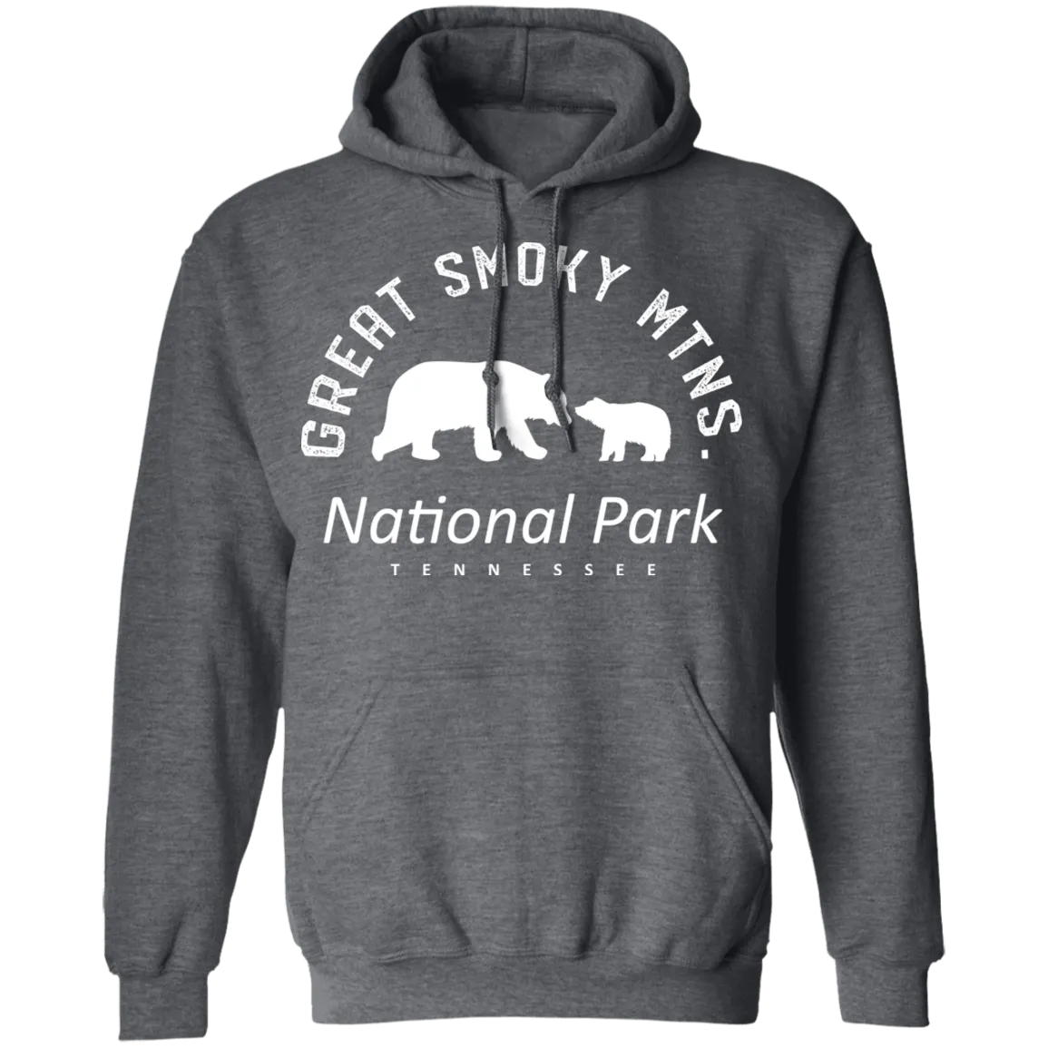 Great Smoky Mtns (White) - Pullover Hoodie